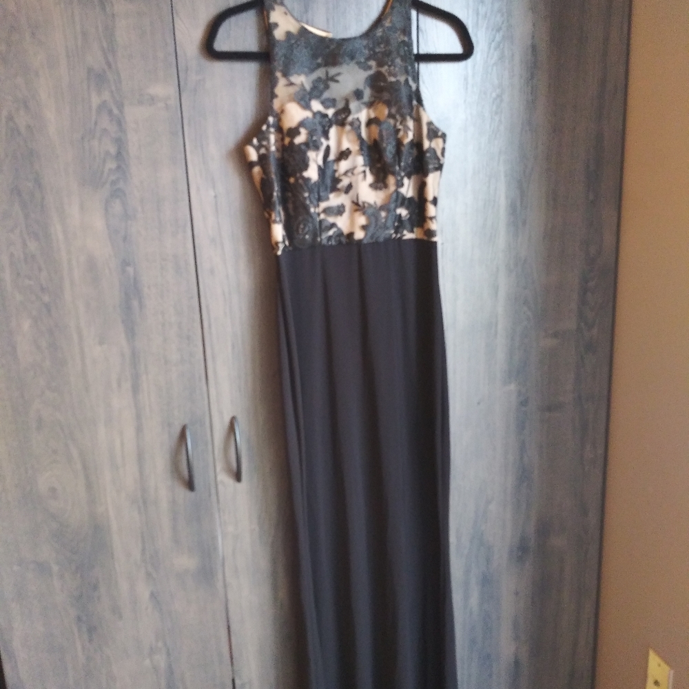 Scarlett floor length black dress